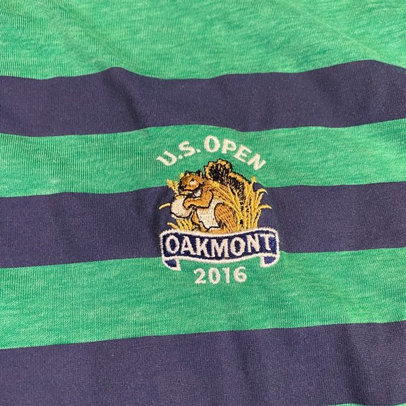 Nike Golf Polo 2016 US Open Oakmont XL Green Dri-Fit Performance Standard Fit - Picture 3 of 6